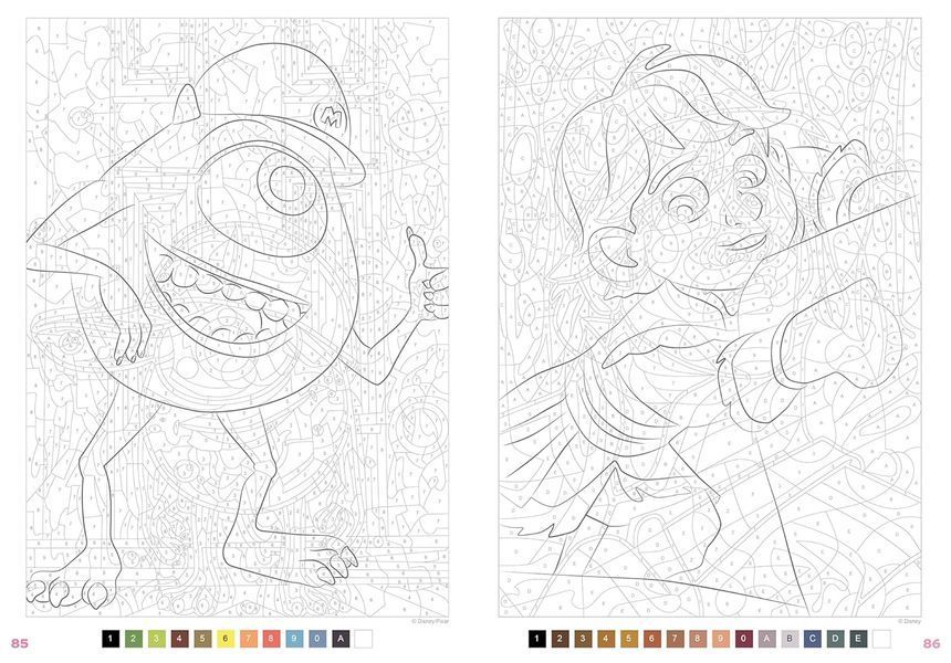 Розмальовка за номерами Coloriages myst&egrave;res Trompe l'oeil Babies PL 39 фото