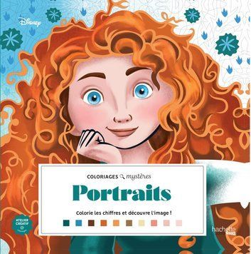 Розмальовка за номерами Coloriages mysteres Portraits 326 фото