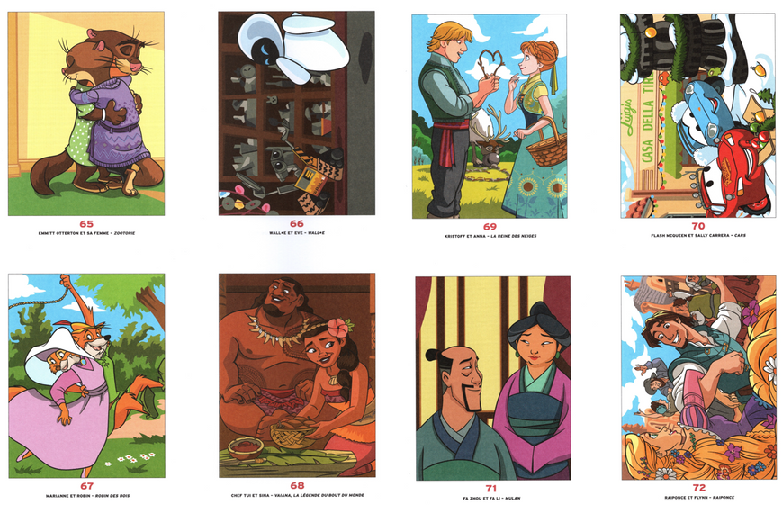 Творчий набір: розмальовка за номерами Coloriages myst&egrave;res Love Stories та 168 акрилових маркерів Guangna 258 фото