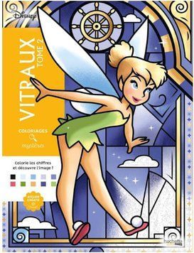 Розмальовка за номерами Coloriages myst&egrave;res Vitraux Tome 2 351 фото