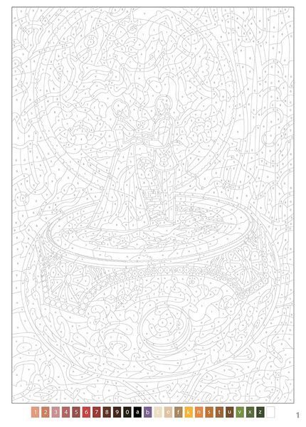 Розмальовка за номерами Coloriages mysteres Anastasia (Анастасія) 420 фото