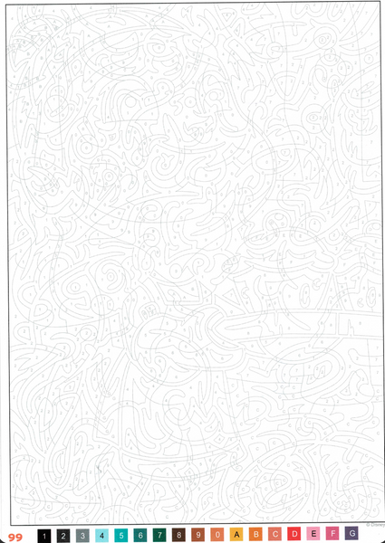 Розмальовка за номерами Coloriages myst&egrave;res Les Grands classiques Tome 4 / Польске видання 101 фото