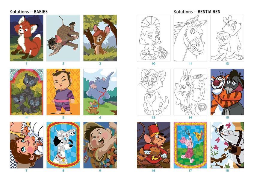 Колекційна розмальовка за номерами 300 Coloriages - Volume 2 150 фото