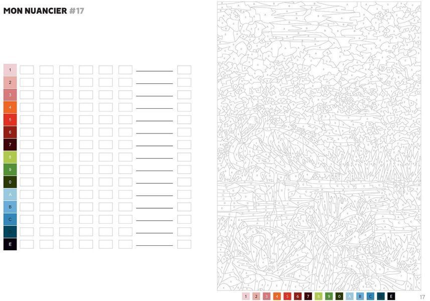 Розмальовка за номерами Coloriages myst&egrave;res Jardins extraordinaires 352 фото