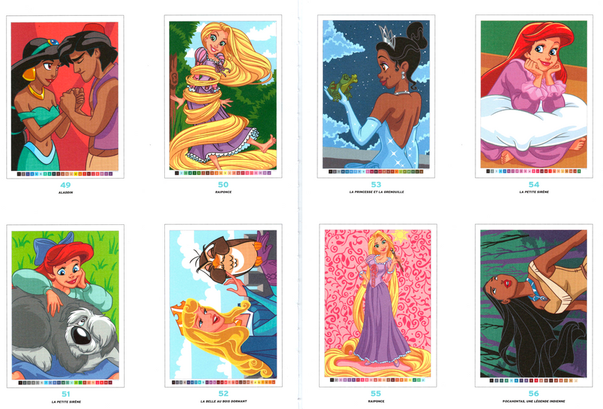 Розмальовка за номерами Coloriages mysteres Princesses 01 фото