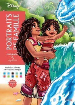 Розмальовка за номерами Coloriages myst&egrave;res Portraits de famille 353 фото