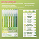 Гелеві ручки 9 кольорів Languo Soda Green Series 102 фото 2