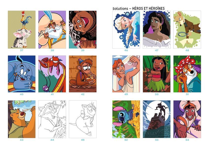 Колекційна розмальовка за номерами 300 Coloriages - Volume 3 151 фото