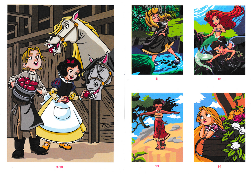 Розмальовка за номерами Coloriages mysteres Petites princesses 02 фото