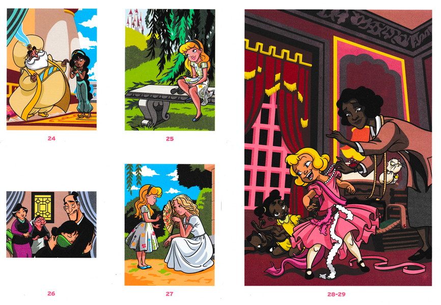 Розмальовка за номерами Coloriages mysteres Petites princesses 02 фото