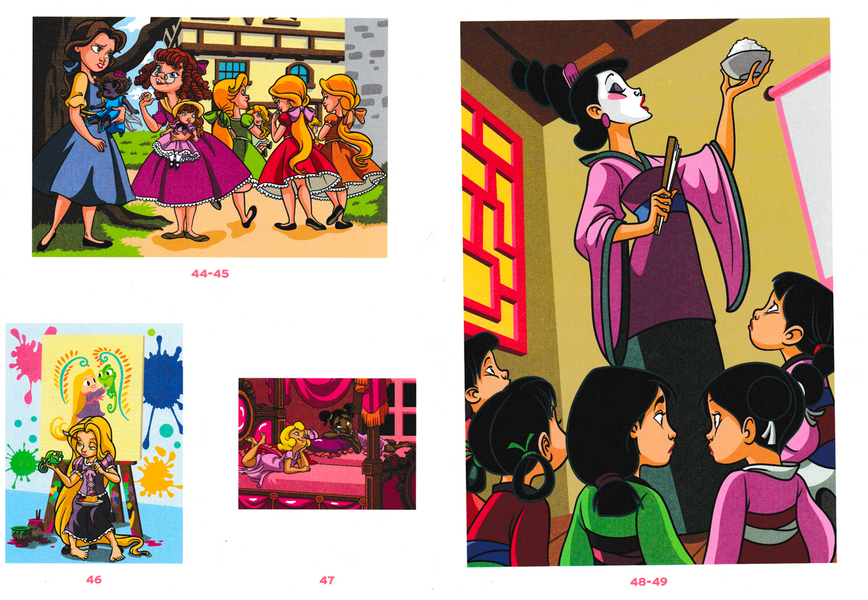 Розмальовка за номерами Coloriages mysteres Petites princesses 02 фото