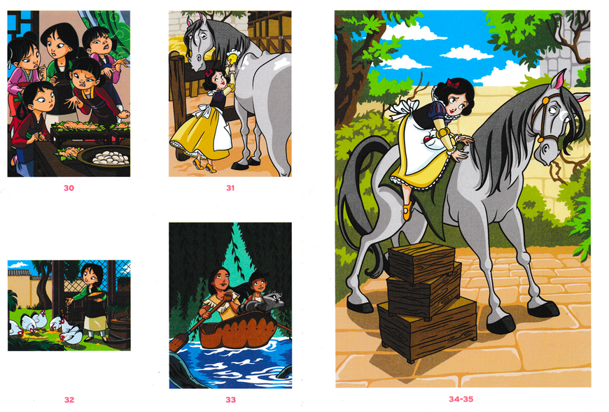 Розмальовка за номерами Coloriages mysteres Petites princesses 02 фото