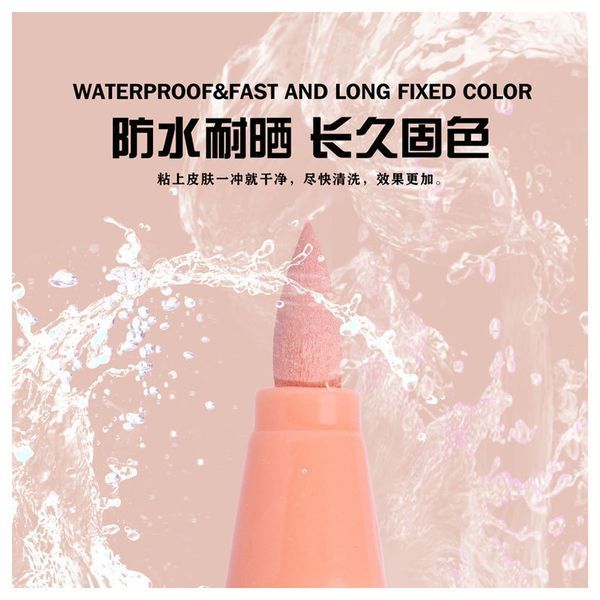 Акрилові маркери Guangna Skin & Brush, 12 кольорів &mdash; тілесні відтінки, перо-пензлик 397 фото