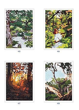Розмальовка за номерами Coloriages myst&egrave;res -For&ecirc;ts du monde 355 фото
