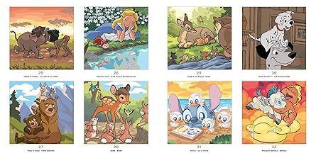 Розмальовка за номерами Coloriages myst&egrave;res -B&eacute;b&eacute;s animaux 356 фото