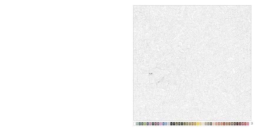 Розмальовка за номерами Coloriages myst&egrave;res -B&eacute;b&eacute;s animaux 356 фото