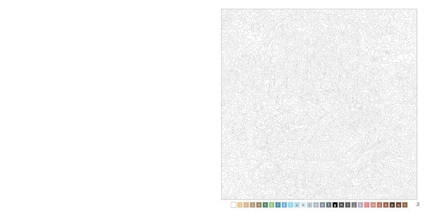 Розмальовка за номерами Coloriages myst&egrave;res -B&eacute;b&eacute;s animaux 356 фото