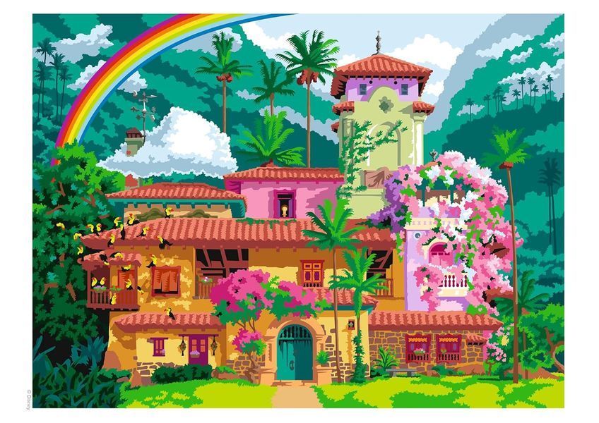 Плакат-розмальовка за номерами Coloriages mysteres Encanto 155 фото