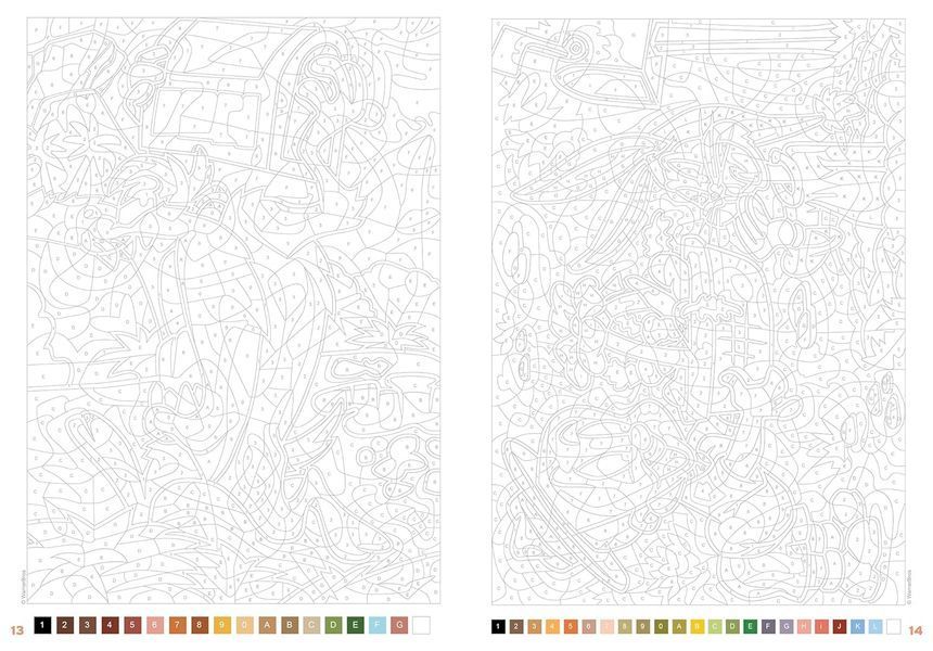 Розмальовка за номерами Coloriages mysteres Looney Tunes Tom 3 06 фото