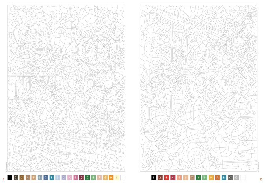 Розмальовка за номерами Coloriages mysteres Looney Tunes Tom 3 06 фото