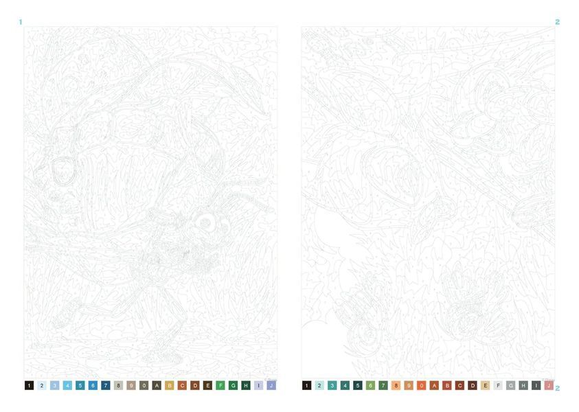 Розмальовка за номерами Coloriages mysteres Saisons 07 фото