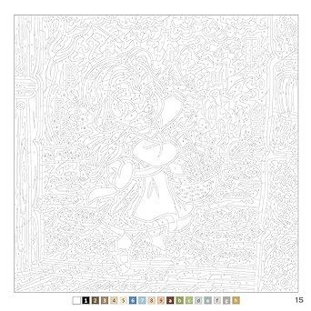 Розмальовка за номерами Coloriages myst&egrave;res - Petites Poup&eacute;es 342 фото