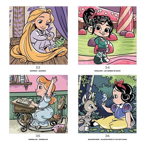 Розмальовка за номерами Coloriages myst&egrave;res - Petites Poup&eacute;es 342 фото
