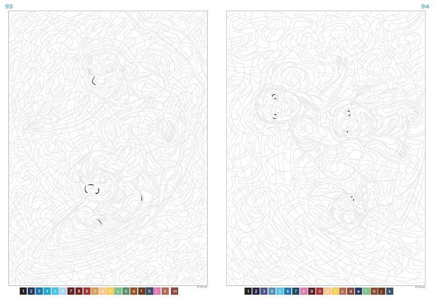 Розмальовка за номерами Coloriages mysteres Sous l'oc&eacute;an PL 40 фото