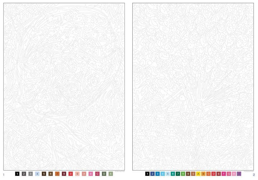 Розмальовка за номерами Coloriages mysteres Best of Піксар 08 фото