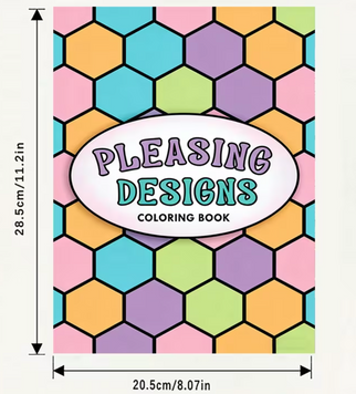 Розмальовка &laquo;Pleasing Designs&raquo; &ndash; патерни та геометричні візерунки, 22 сторінки 303 фото