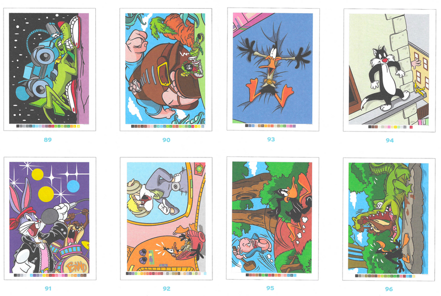 Розмальовка за номерами Coloriages mysteres Looney Tunes  10 фото