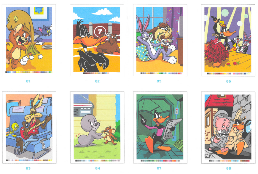 Розмальовка за номерами Coloriages mysteres Looney Tunes  10 фото