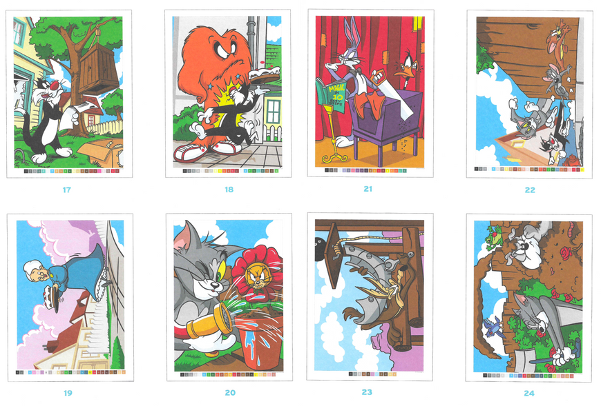 Розмальовка за номерами Coloriages mysteres Looney Tunes  10 фото