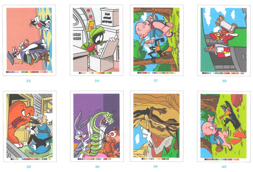 Розмальовка за номерами Coloriages mysteres Looney Tunes  10 фото