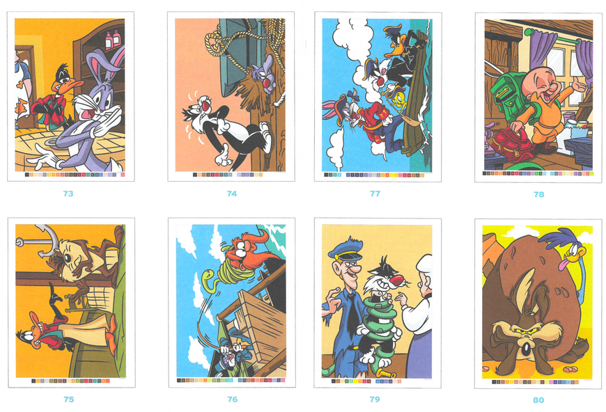 Розмальовка за номерами Coloriages mysteres Looney Tunes  10 фото