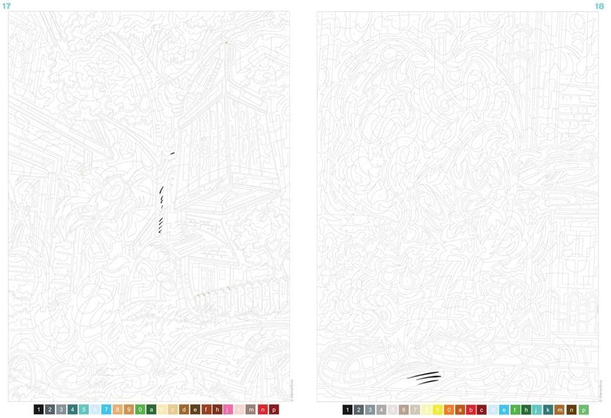 Розмальовка за номерами Coloriages mysteres Looney Tunes  10 фото