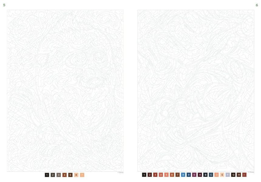 Розмальовка за номерами Coloriages mysteres Best of Bestiaire 11 фото