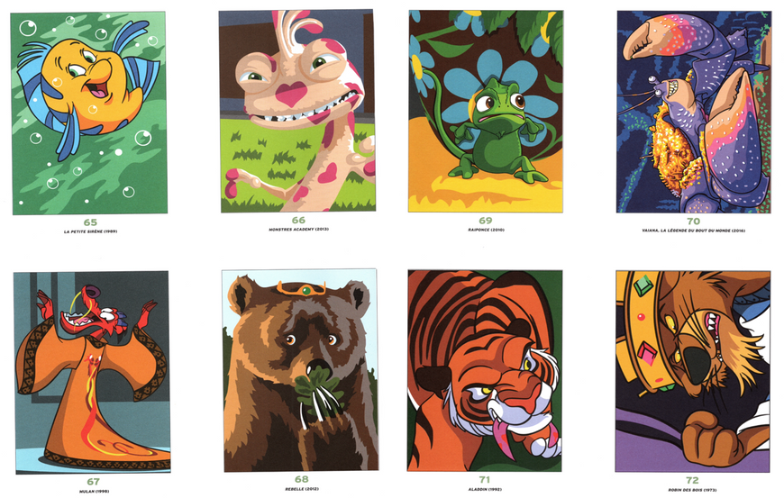 Розмальовка за номерами Coloriages mysteres Best of Bestiaire 11 фото