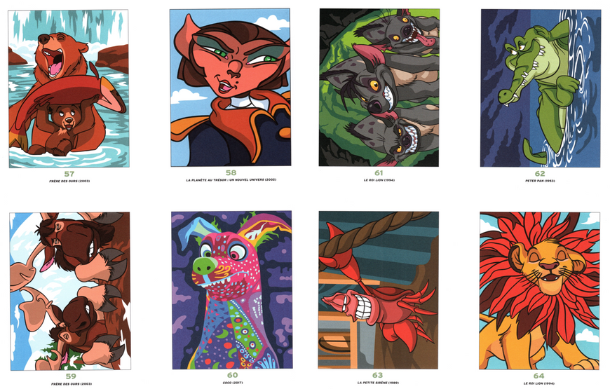 Розмальовка за номерами Coloriages mysteres Best of Bestiaire 11 фото