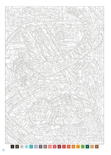Розмальовка за номерами Coloriages mysteres Les Grands classiques Tome 10 12 фото
