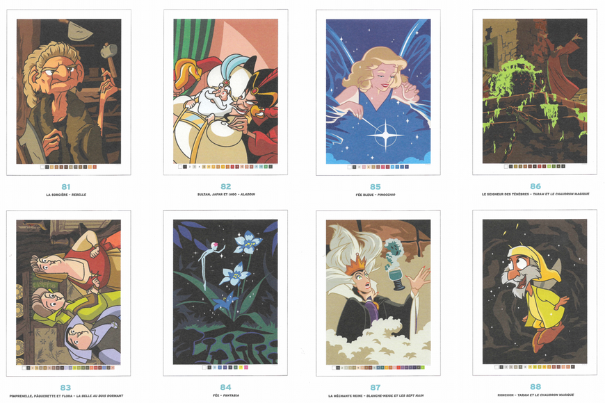 Розмальовка за номерами Coloriages mysteres F&eacute;es, sorciers et magiciens 13 фото