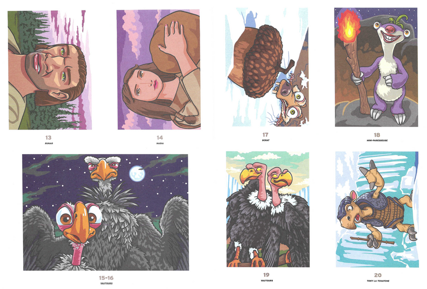Розмальовка за номерами Coloriages mysteres L'&Acirc;ge de glace 14 фото