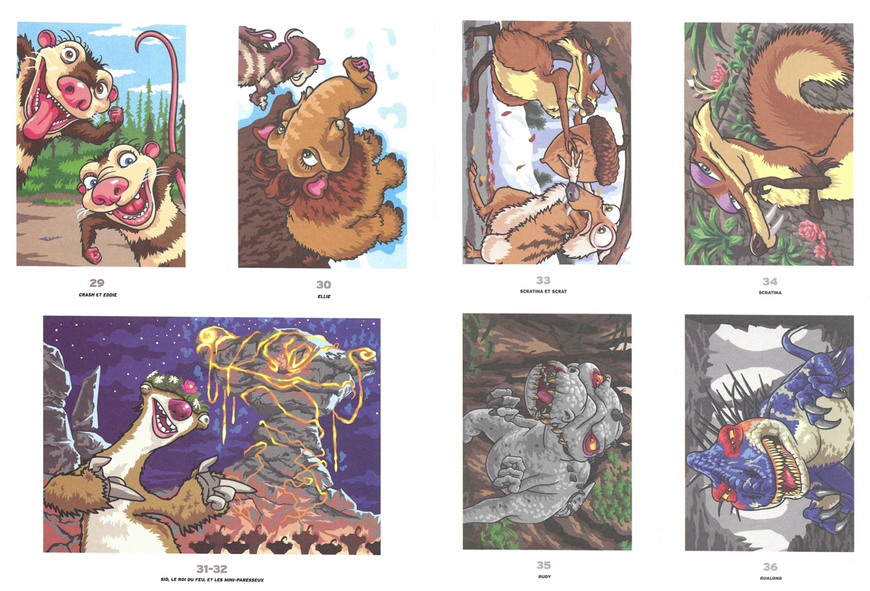 Розмальовка за номерами Coloriages mysteres L'&Acirc;ge de glace 14 фото