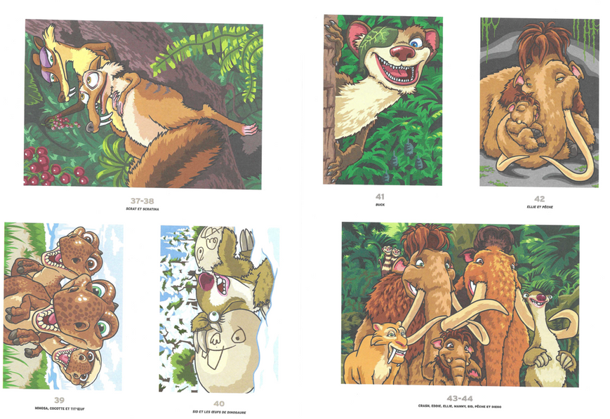Розмальовка за номерами Coloriages mysteres L'&Acirc;ge de glace 14 фото