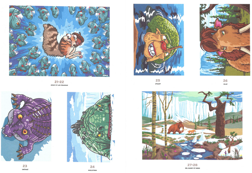 Розмальовка за номерами Coloriages mysteres L'&Acirc;ge de glace 14 фото