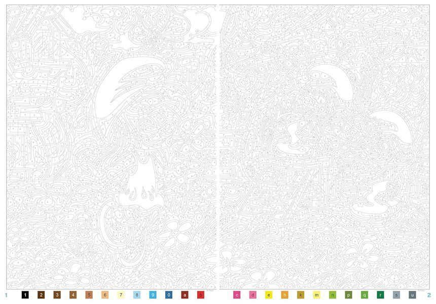 Розмальовка за номерами Coloriages mysteres Schtroumpfs 15 фото
