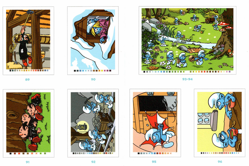 Розмальовка за номерами Coloriages mysteres Schtroumpfs 15 фото