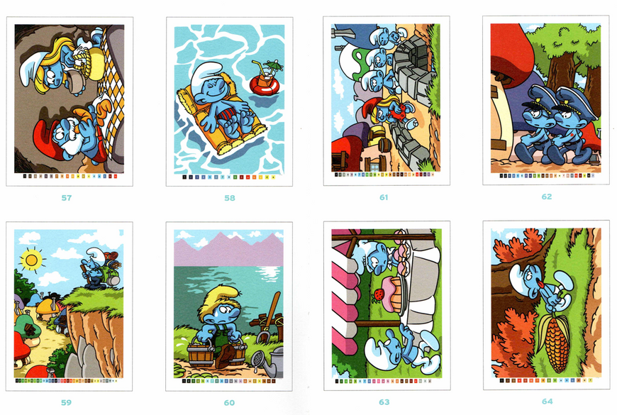 Розмальовка за номерами Coloriages mysteres Schtroumpfs 15 фото