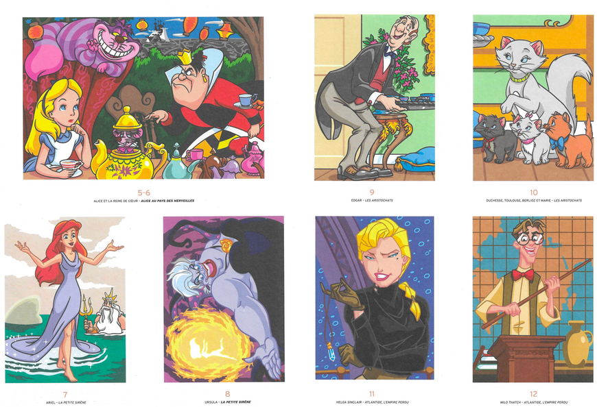 Творчий набір: розмальовка за номерами Coloriages myst&egrave;res H&eacute;ros & M&eacute;chants та 120 акрилові маркери Guangna 311 фото