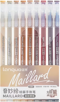 Гелеві ручки 9 кольорів Languo Maillard 117 фото